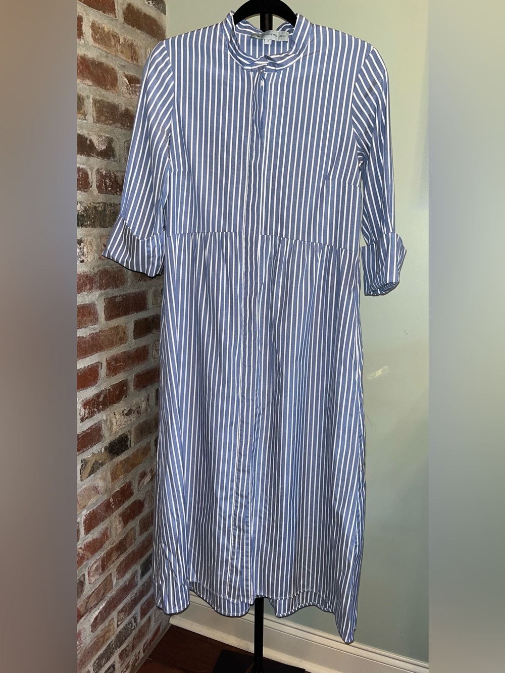 Tuckernuck Blue Stripe Shirt Dress | size small